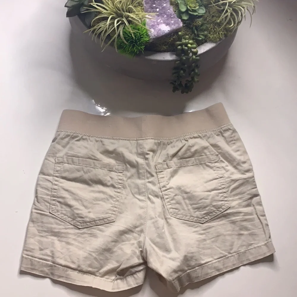 Children’s place casual tan khaki kids elastic waist short 10